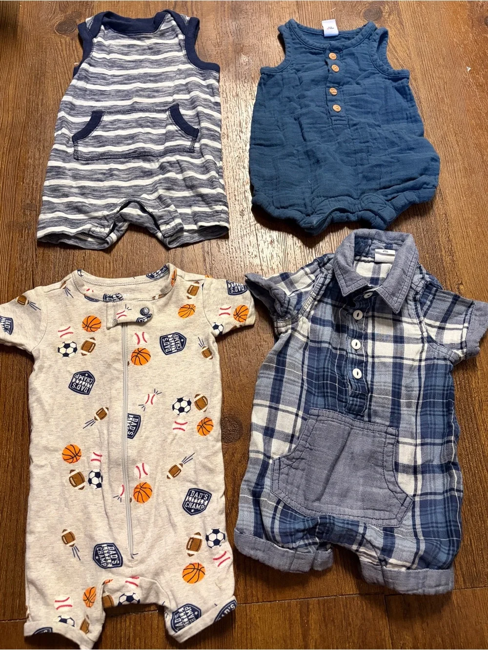 Four Rompers